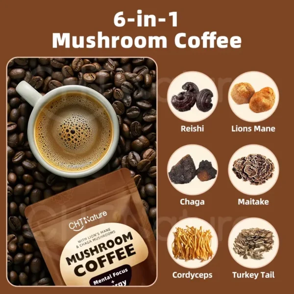 6 in 1 Mushroom Coffee - Image 3