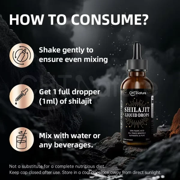 Himalayan Shilajit Liquid Drops - Imagen 4